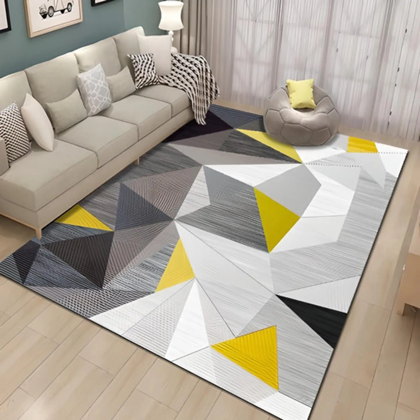 Alfombra Liviana 3d Moderna Para Sala De Estar 140 X 200 Cm 6