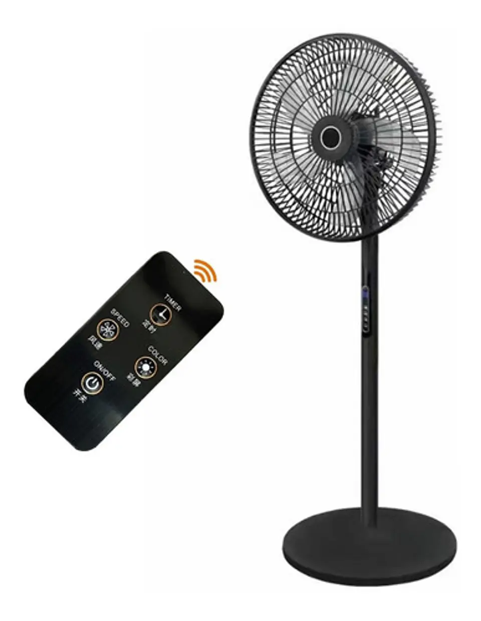 Ventilador De Pie Con Control Remoto 5 Aspas 220v 3