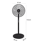 Ventilador De Pie Con Control Remoto 5 Aspas 220v 9