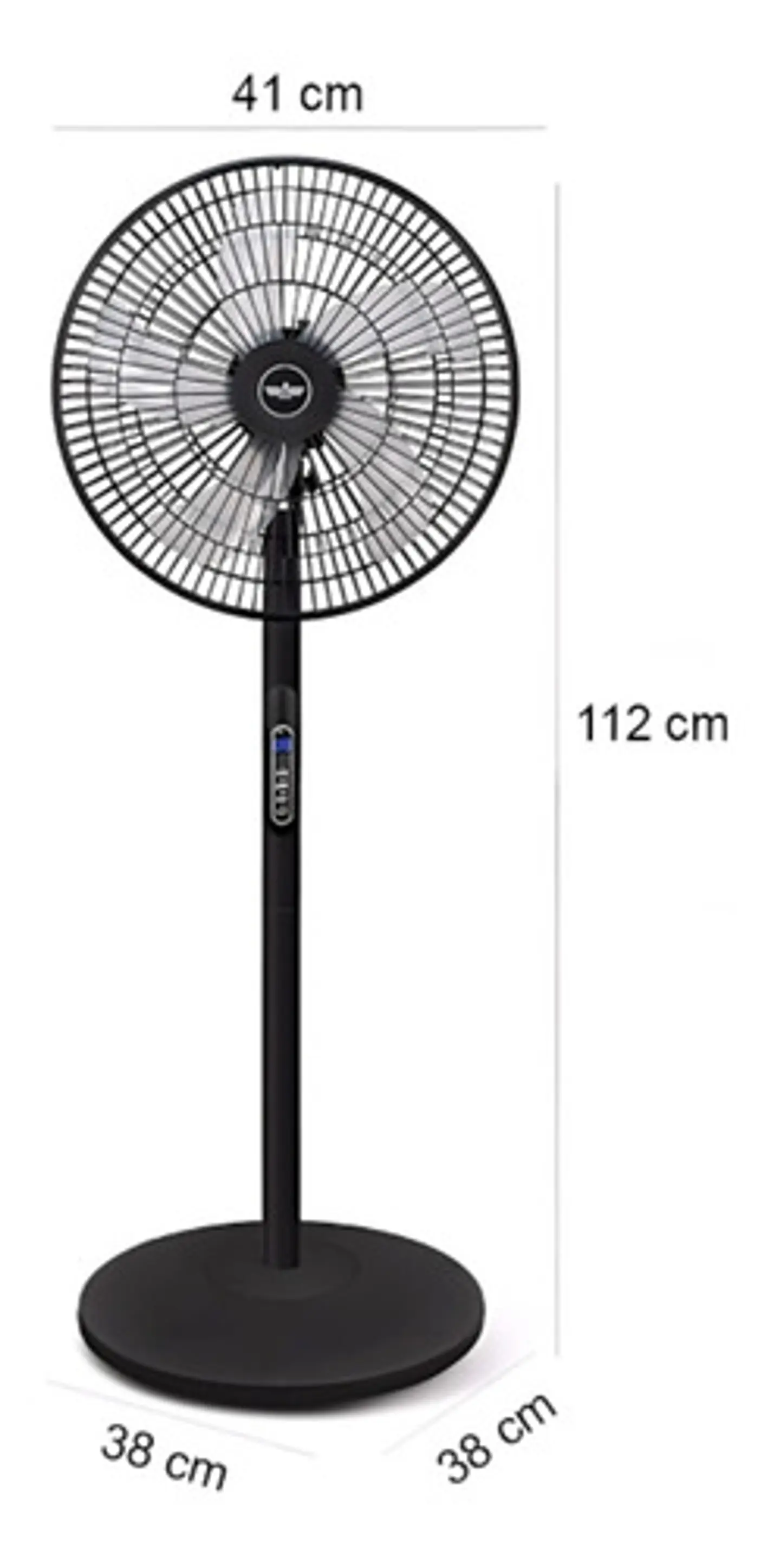 Ventilador De Pie Con Control Remoto 5 Aspas 220v 9