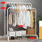 Perchero Organizador Estante De Ropa Multiuso De Metal - Miniatura 2