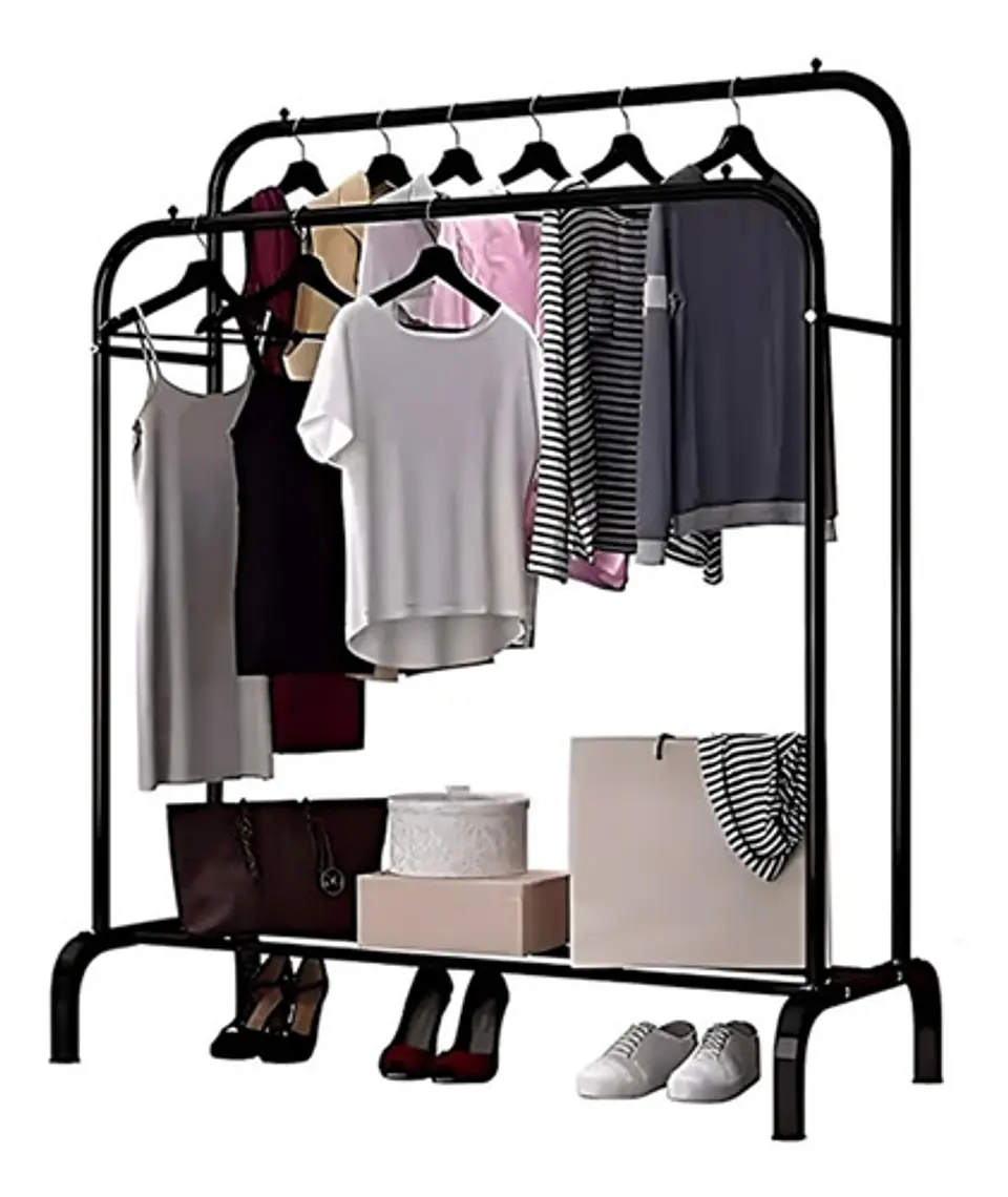 Perchero Organizador Estante De Ropa Multiuso De Metal 5