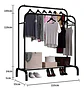 Perchero Organizador Estante De Ropa Multiuso De Metal - Miniatura 8