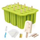 Molde Silicona De Helados Paleta + Accesorios Preparación 1