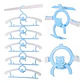 Pack 10 Ganchos Perchas Largo Adjustable Para Niños Y Bebe - Miniatura 2