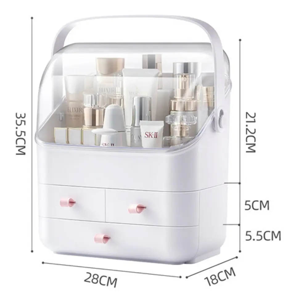 Caja Mostrador Portátil Organizador De Maquillaje Multiuso  7