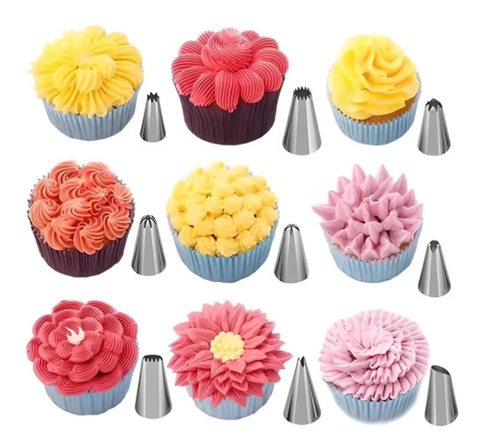 137 Accesorios Para Decorar Tortas Con Base Giratoria 360° 5