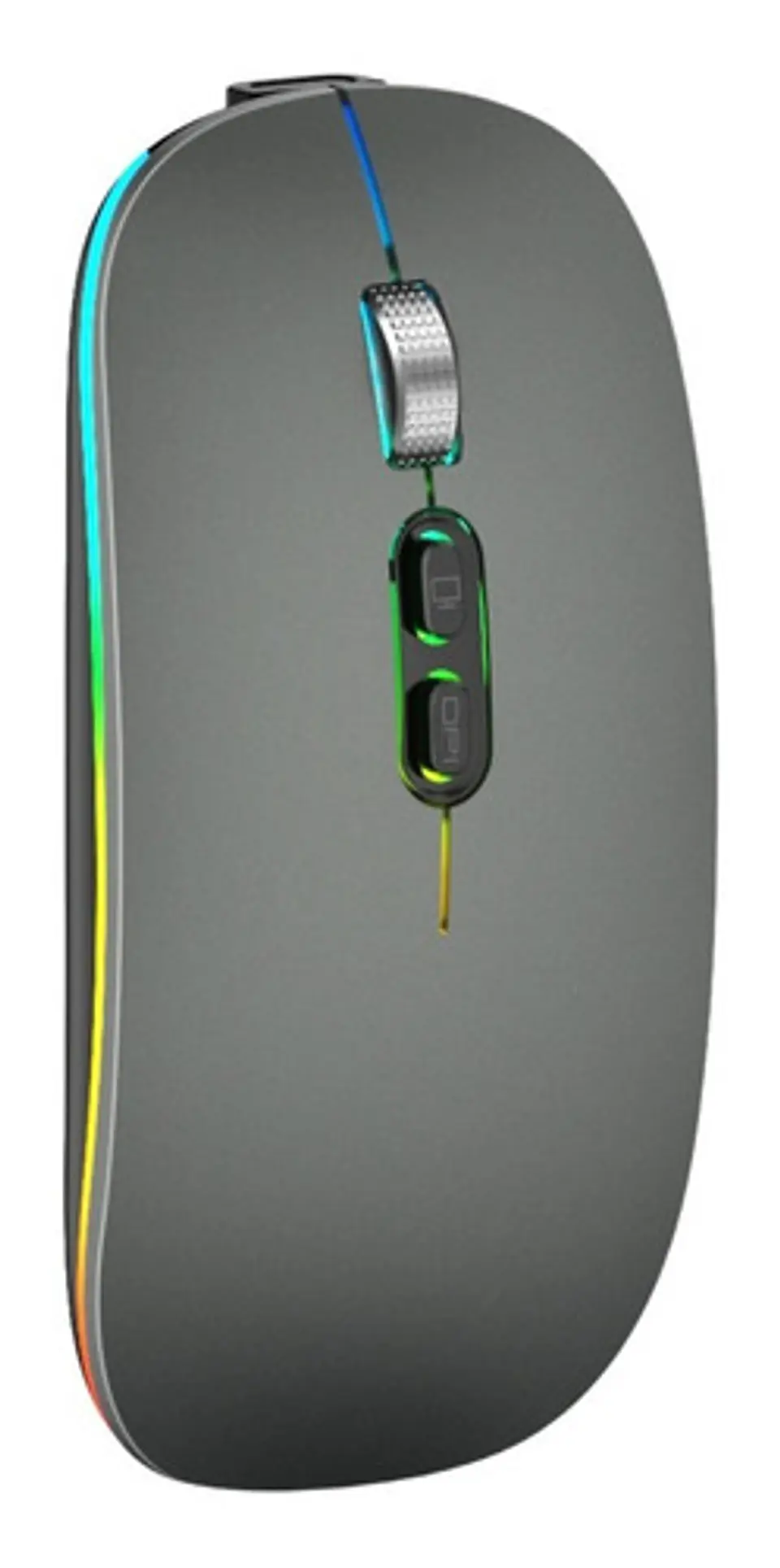 Mouse Delgado Escritorio Bluetooh Inalámbrico Led 1600 Dpi 2