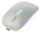 Mouse Delgado Escritorio Bluetooh Inalámbrico Led 1600 Dpi - Miniatura 8