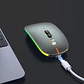 Mouse Delgado Escritorio Bluetooh Inalámbrico Led 1600 Dpi - Miniatura 11