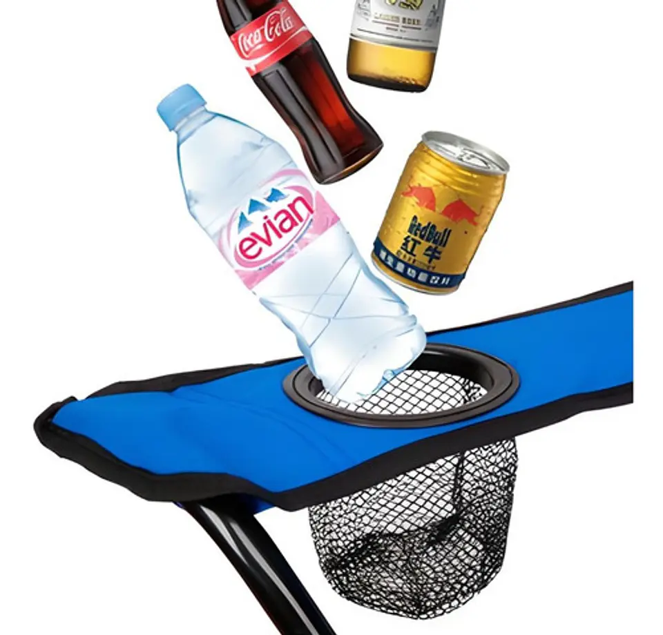 Silla De Camping Playa Plegable Con Posavasos Y Reposabrazos 3