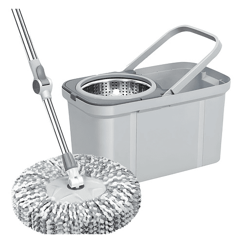 Lampazo Mopa Fregona Cubo Trapeador De Pisos Giratoria 360°