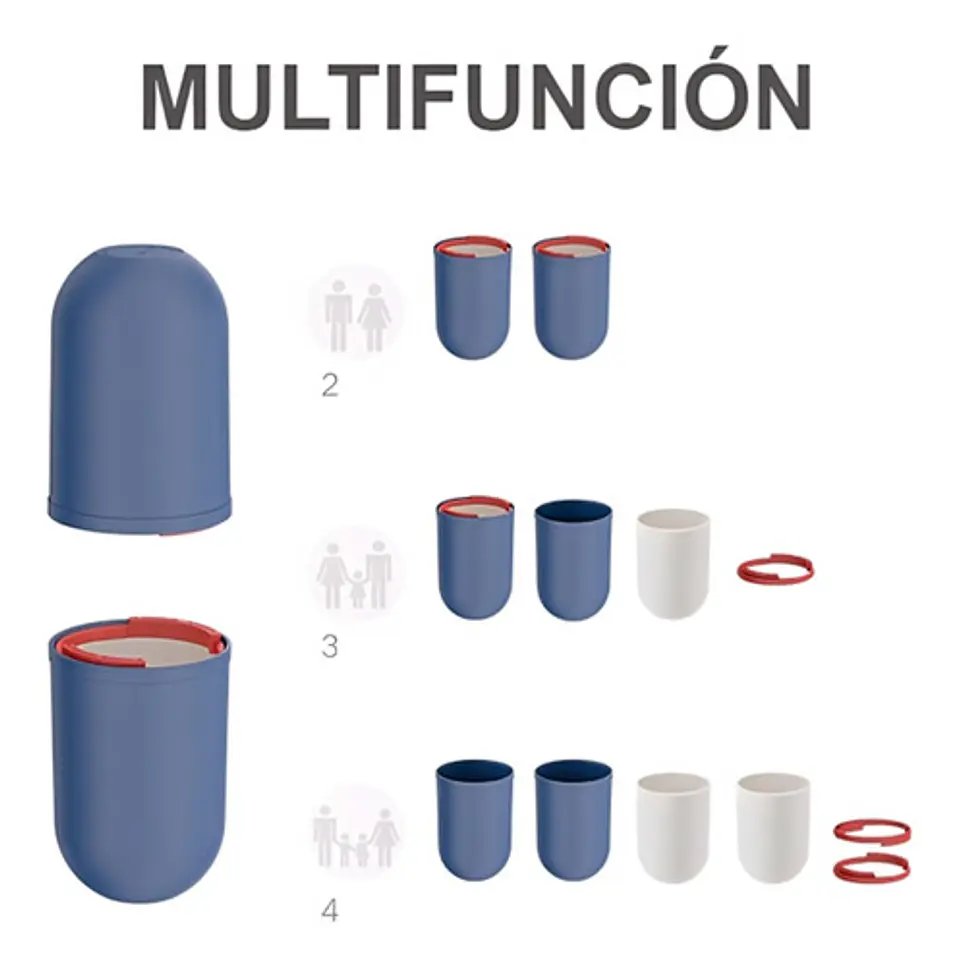 Envase Contenedor Articulos Personales Portátil Almacenador 15