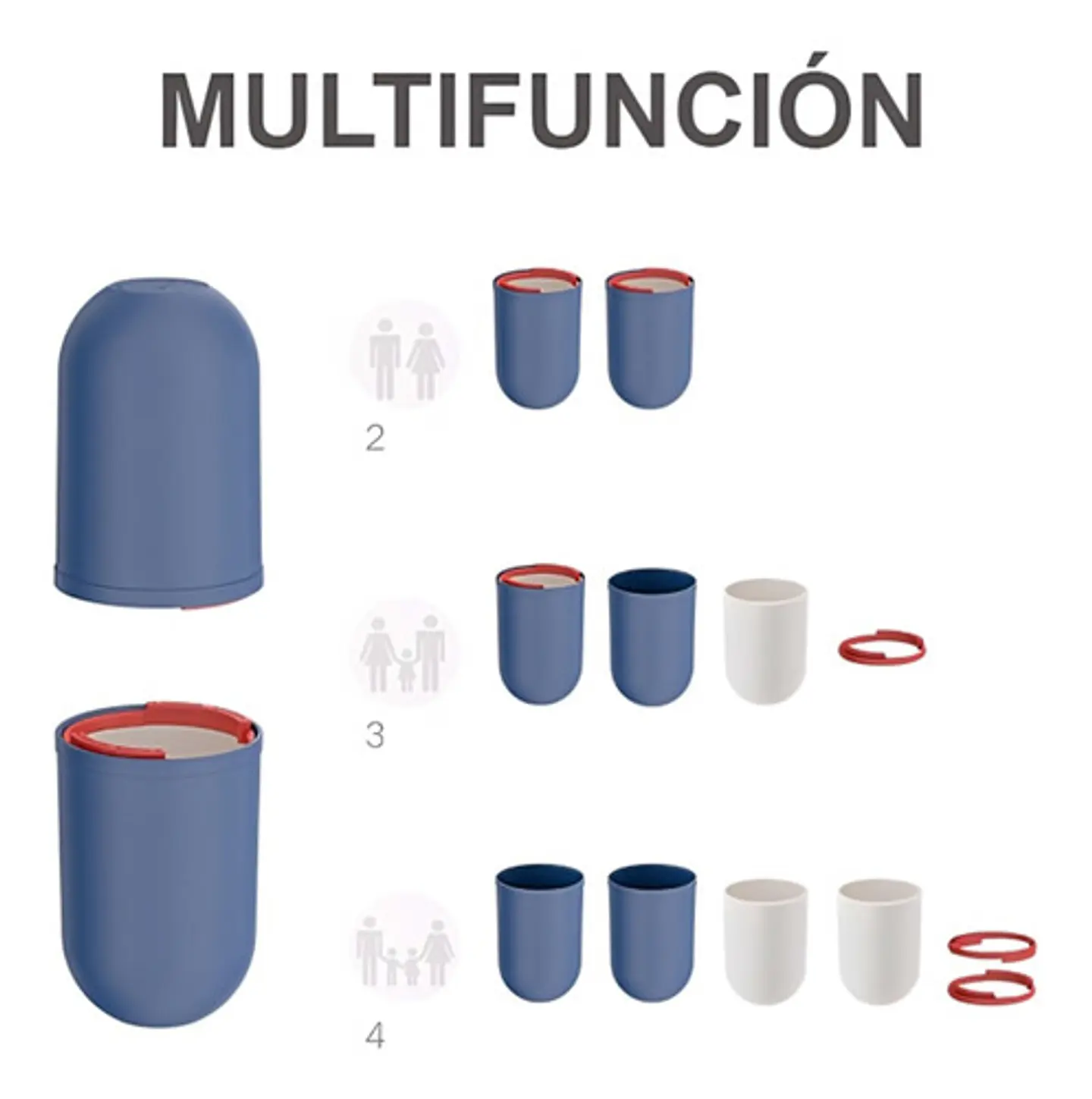 Envase Contenedor Articulos Personales Portátil Almacenador 20