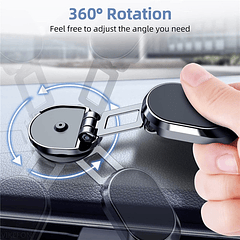 Soporte Porta Celular Magnético 360° Auto Universal Plegable