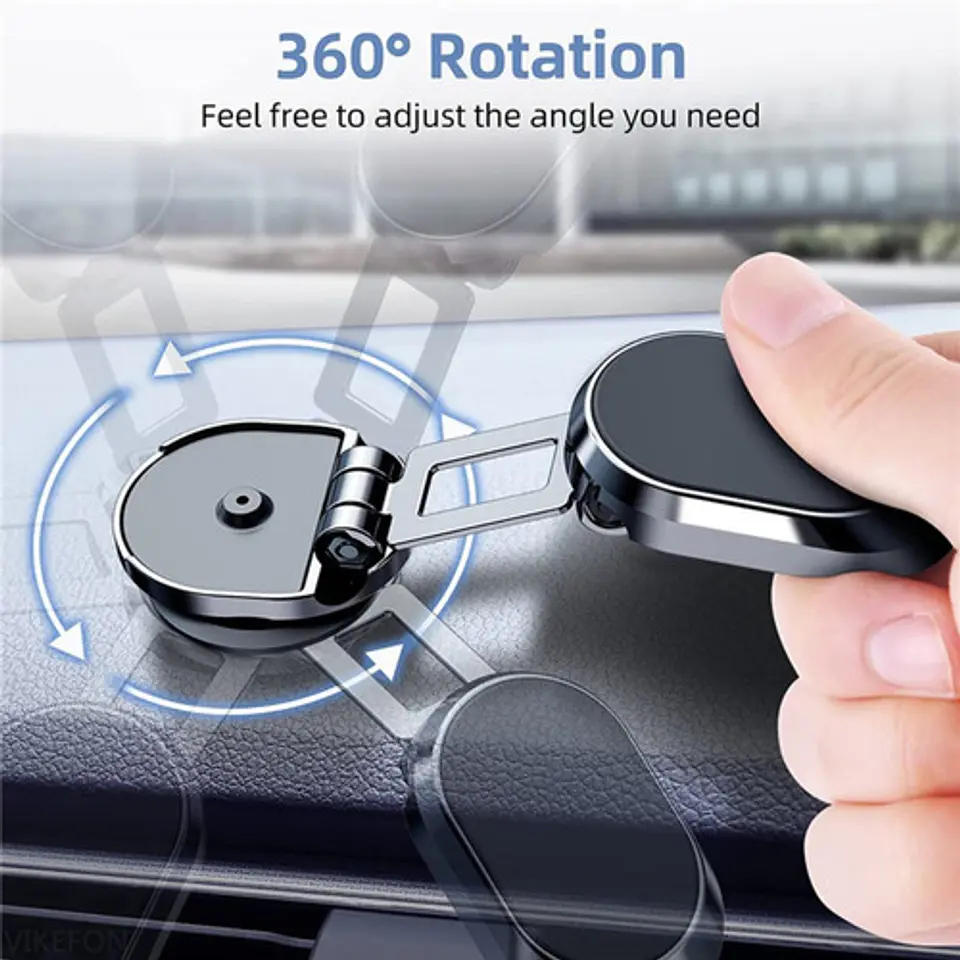 Soporte Porta Celular Magnético 360° Auto Universal Plegable 2