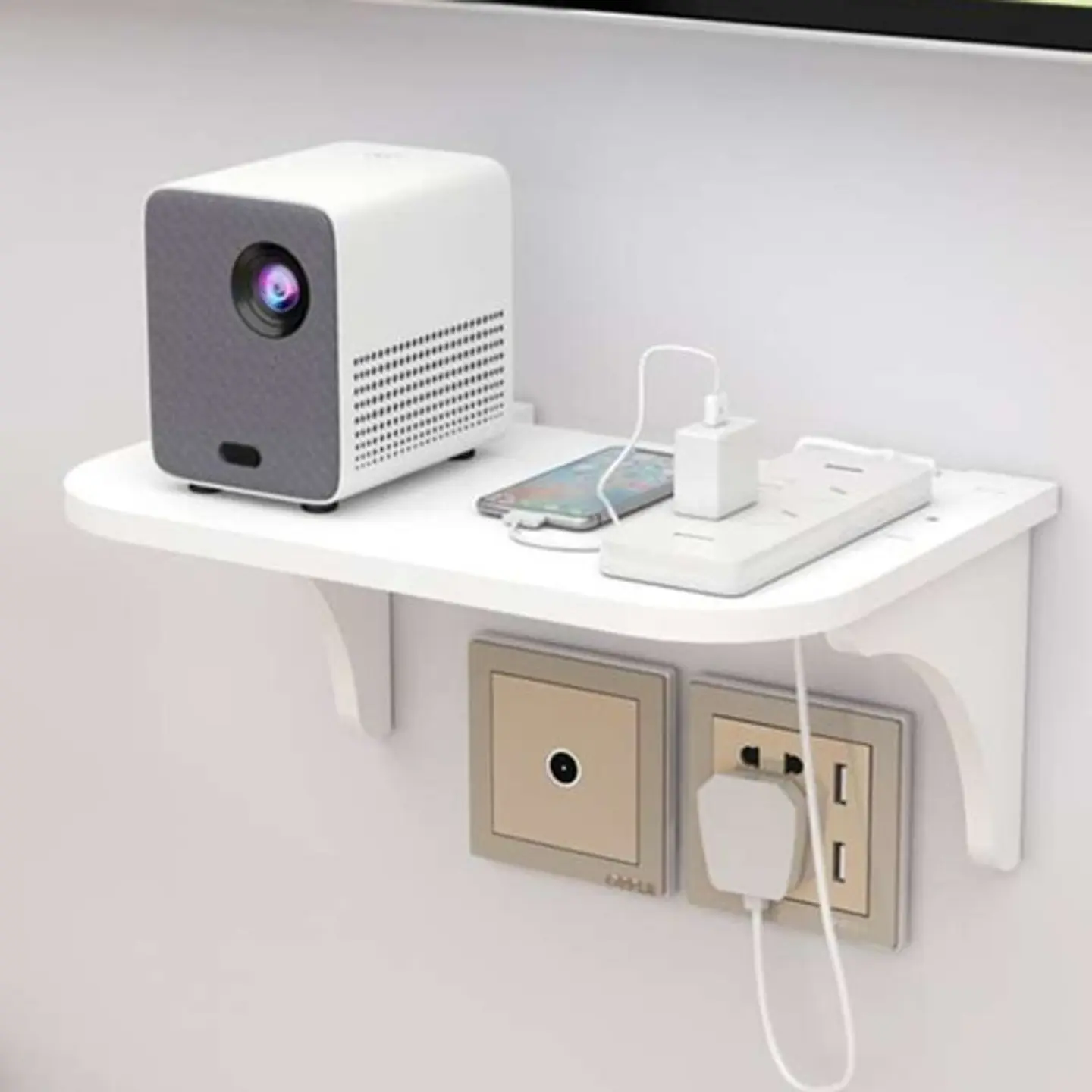Soporte Repisa De Almacenamiento Para Pared Unicolor 2