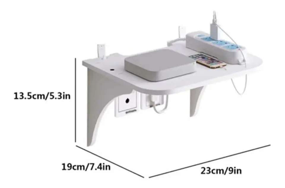 Soporte Repisa De Almacenamiento Para Pared Unicolor 5
