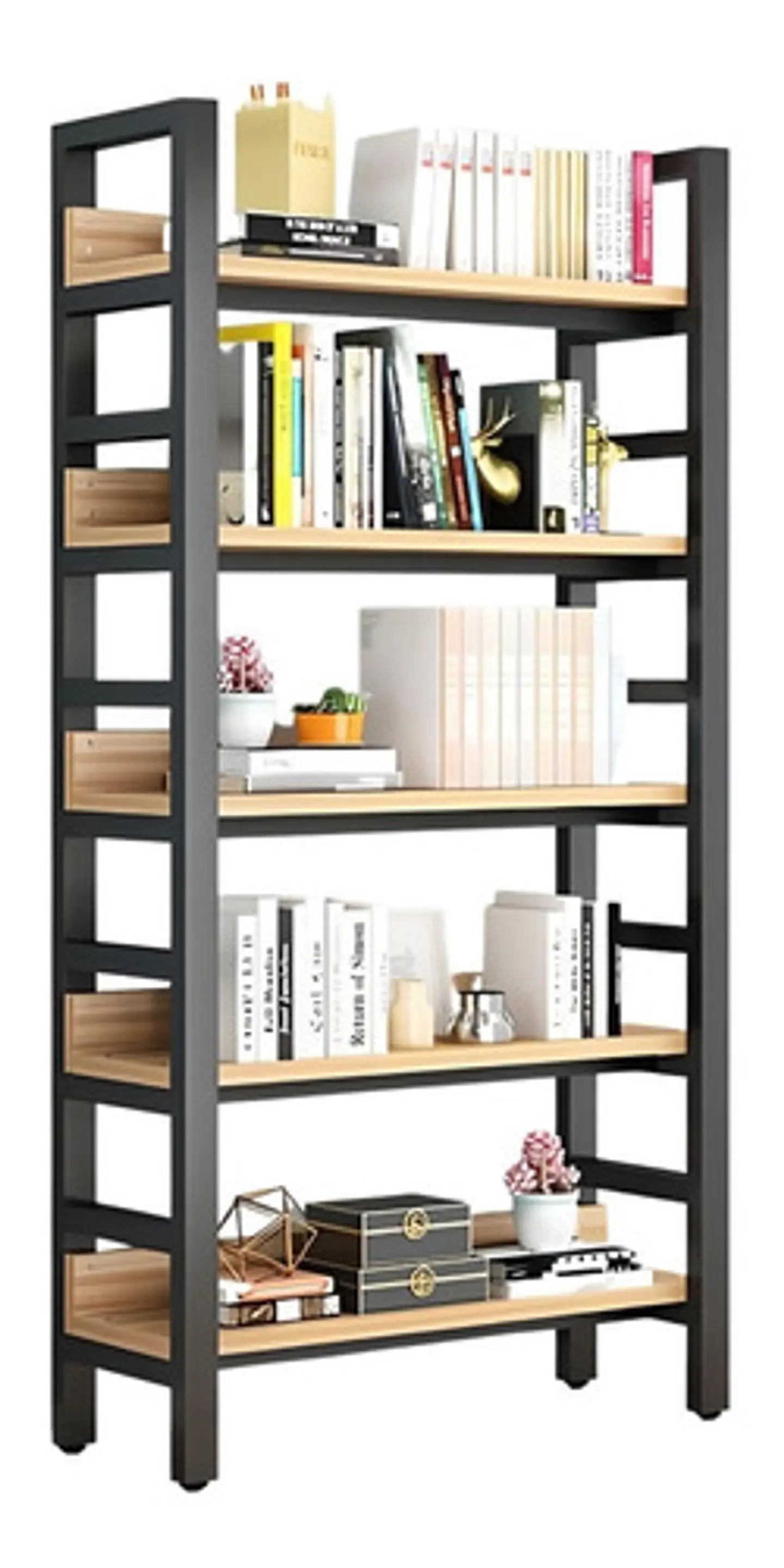 Estante Vitrina Biblioteca 5 Niveles Con Repisa 120x30x182 1