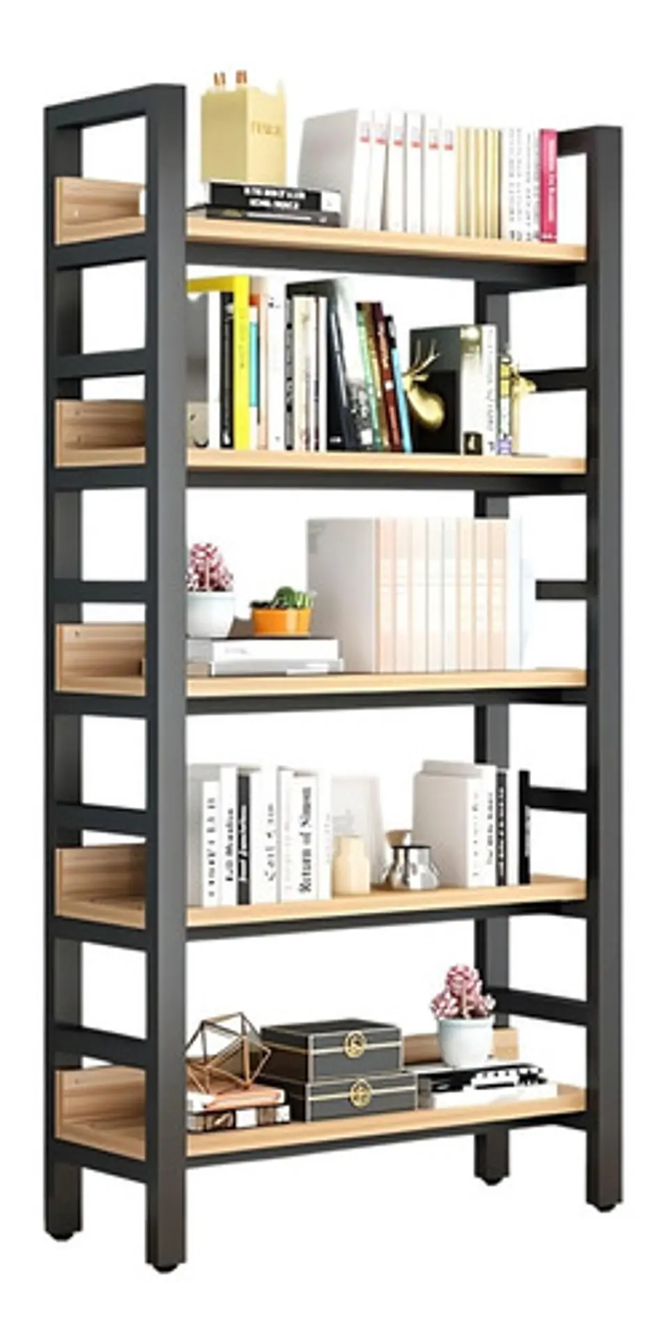 Estante Vitrina Biblioteca 5 Niveles Con Repisa 120x30x182 1