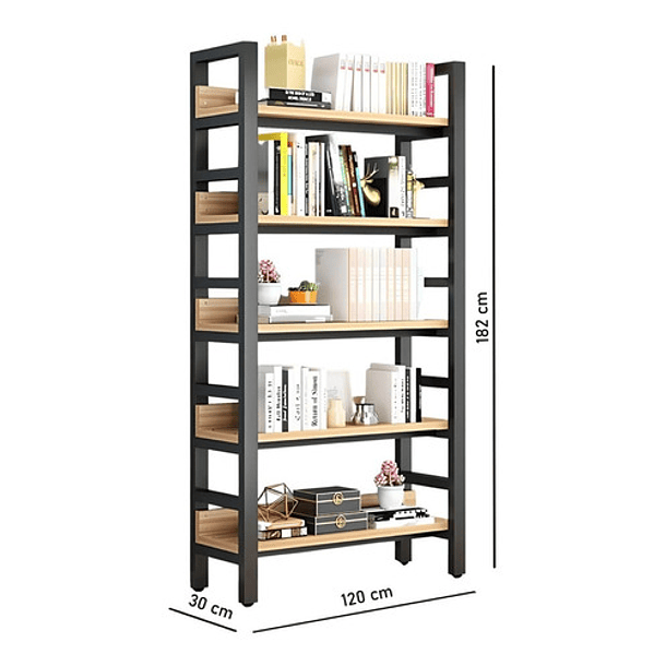Librería, estantería pequeña de madera, estantería de escritorio,  estantería de almacenamiento para hogares, oficinas, dormitorios, etc.,  beige