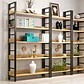 Estante Vitrina Biblioteca 5 Niveles Con Repisa 120x30x182 - Miniatura 3