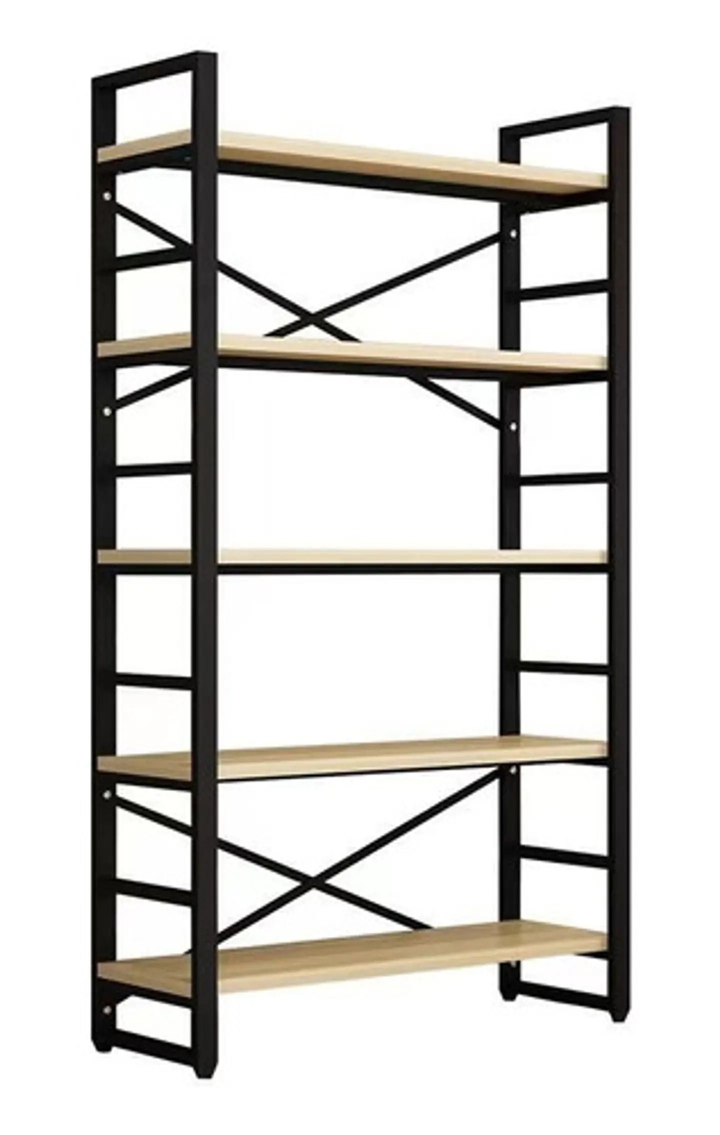 Estante Vitrina Biblioteca 5 Niveles Con Repisa 120x30x182 4