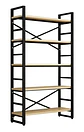 Estante Vitrina Biblioteca 5 Niveles Con Repisa 120x30x182 - Miniatura 4