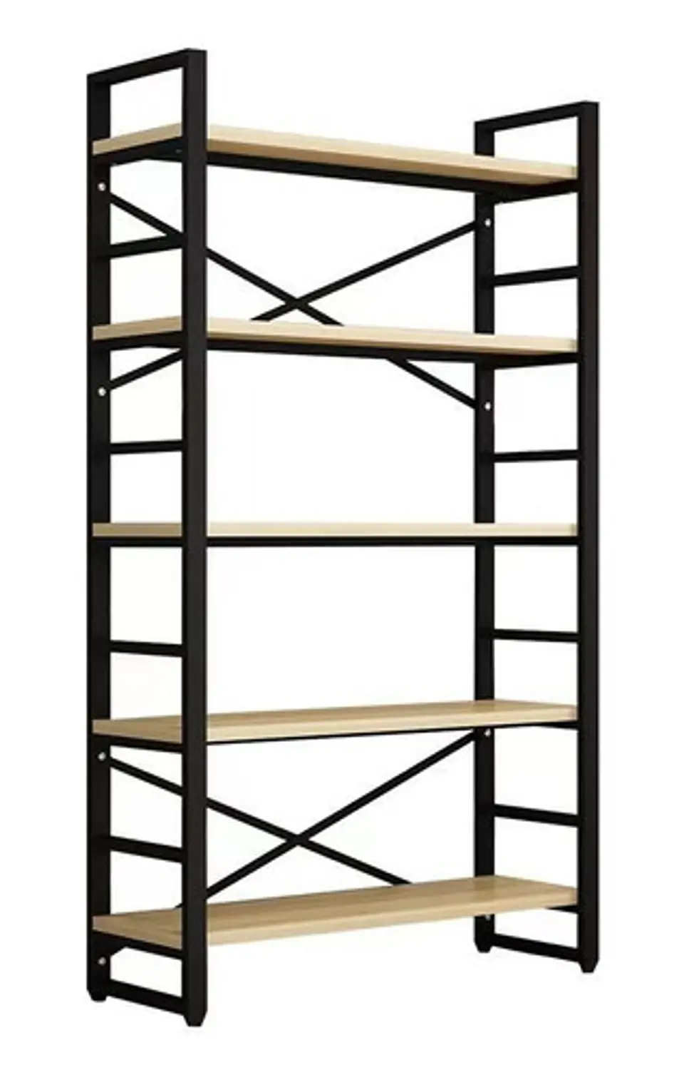Estante Vitrina Biblioteca 5 Niveles Con Repisa 120x30x182 4
