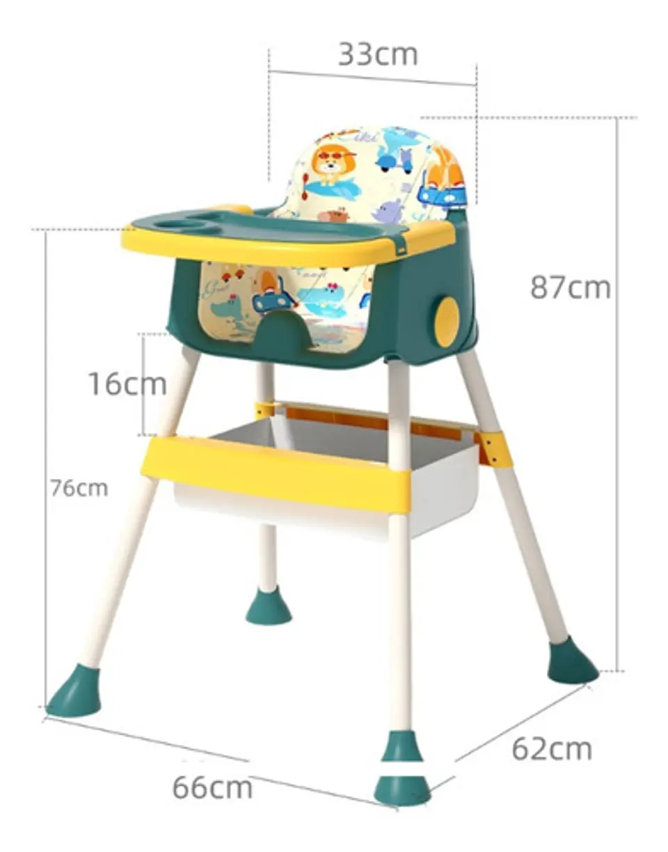 Comedor Multiuso 2 En 1 Silla Comer Infantil Bebé Niño 16