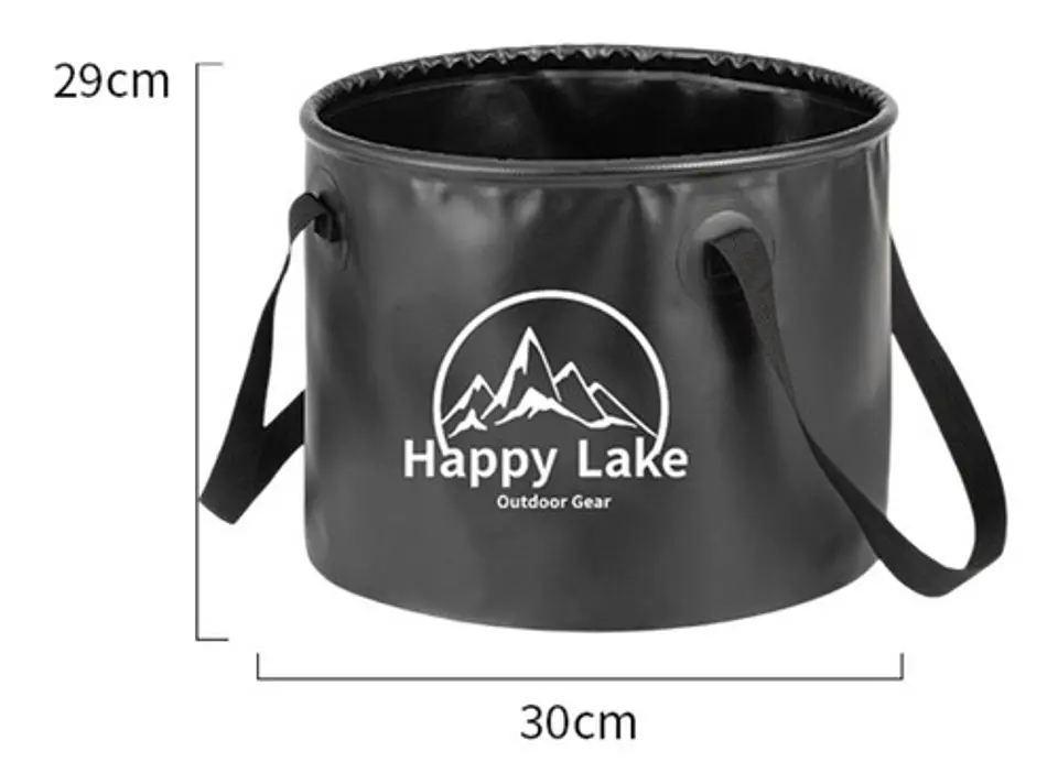 Balde Cubeta Hielera 20l Cerveza Camping Plegable Portátil 6