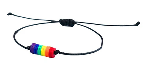 Pulsera Arcoíris Unisex Brazalete De Cuerda Bandera