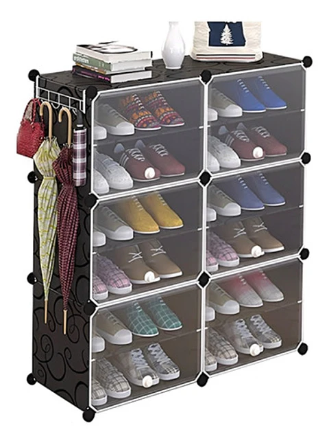 Vitrina Zapatero Con Repisas Multiuso Estante Organizador