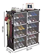 Vitrina Zapatero Con Repisas Multiuso Estante Organizador - Miniatura 4