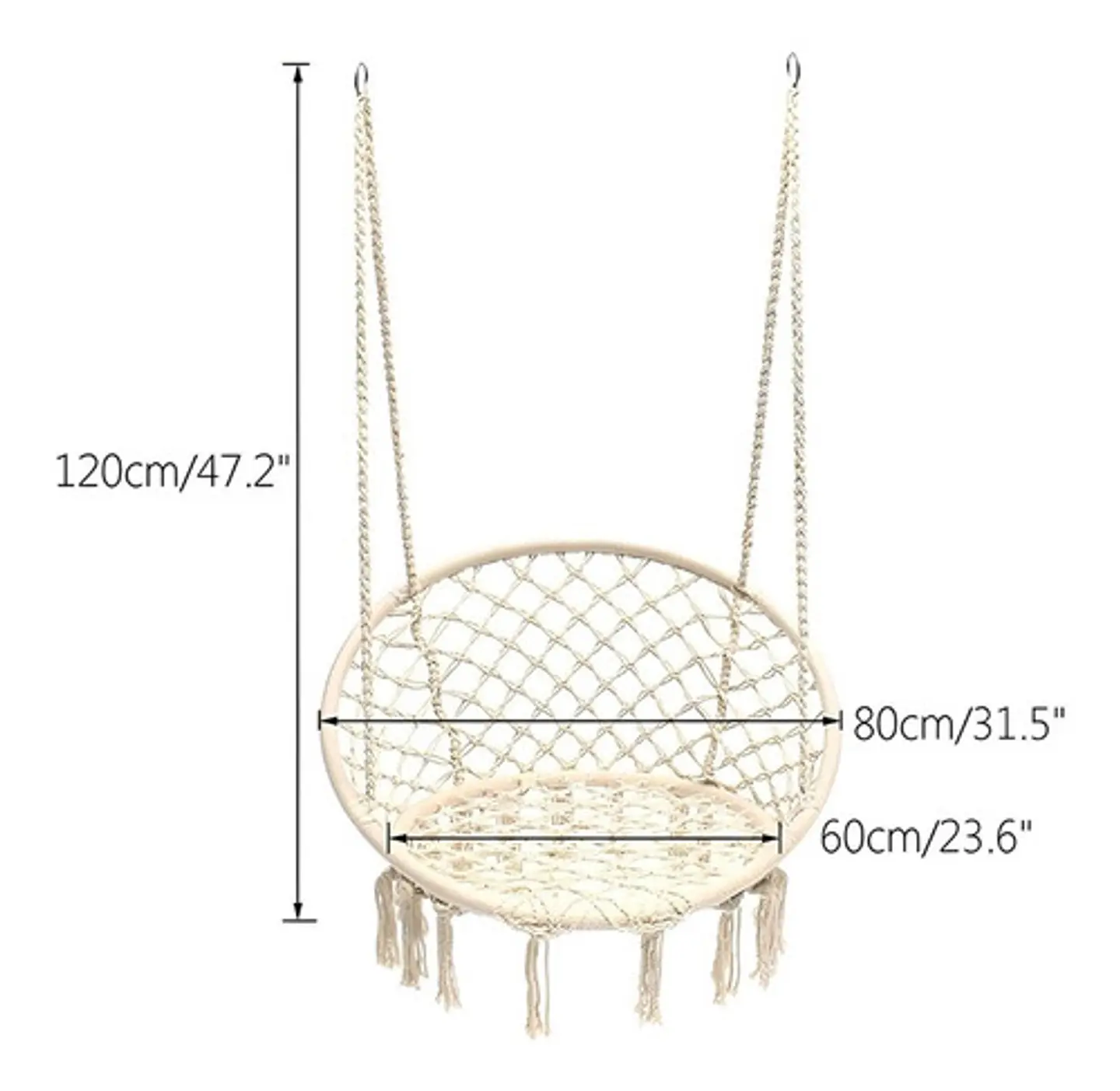 Silla Colgante Tipo Hamaca Para Terraza Jardín Living 6