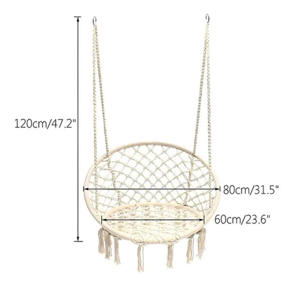 Silla Colgante Tipo Hamaca Para Terraza Jardín Living 6