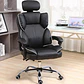 Silla Pc Negra Sillón Regulable Ejecutiva Oficina Escritorio - Miniatura 2