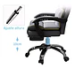 Silla Pc Negra Sillón Regulable Ejecutiva Oficina Escritorio - Miniatura 5