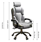 Silla Pc Negra Sillón Regulable Ejecutiva Oficina Escritorio - Miniatura 7