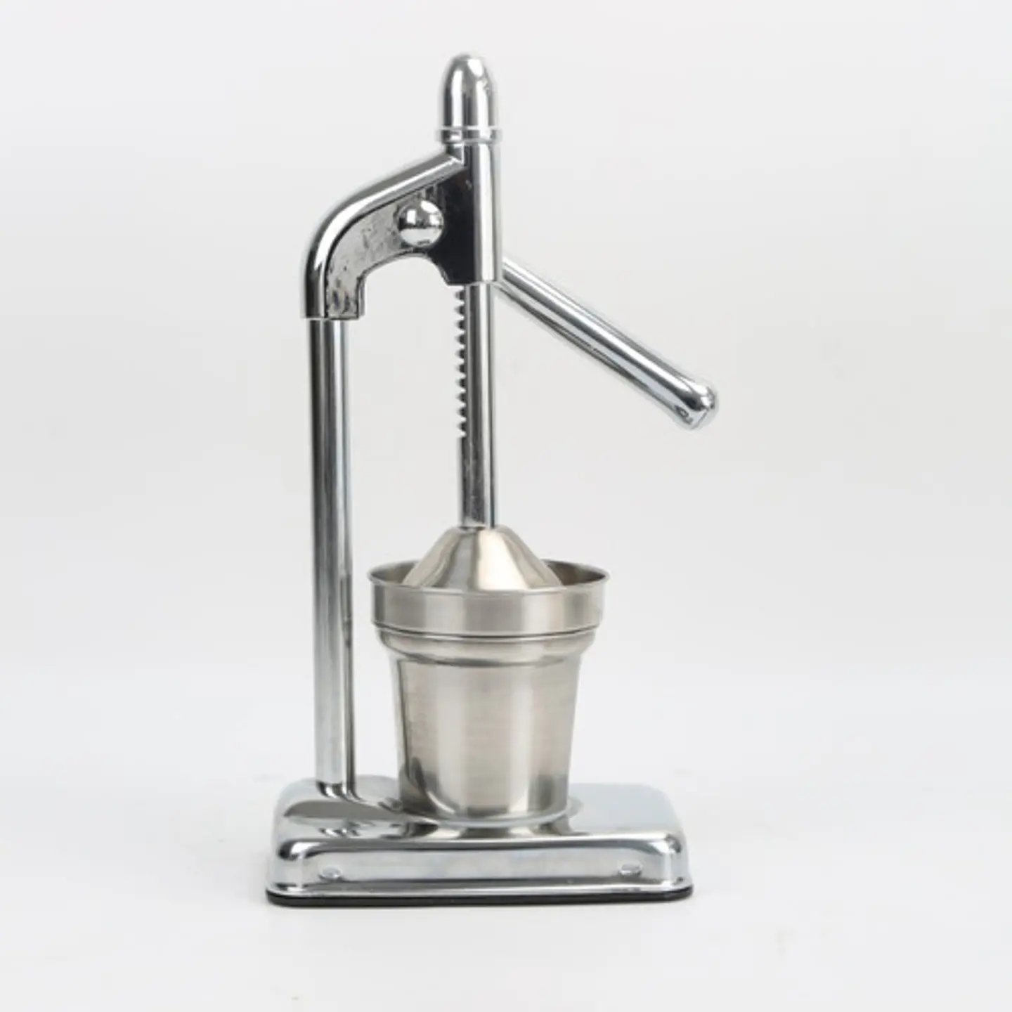 Máquina Exprimidor Extractor Cítrico Manual Acero Inoxidable 4