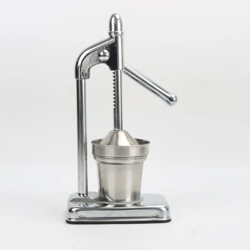 Máquina Exprimidor Extractor Cítrico Manual Acero Inoxidable 4