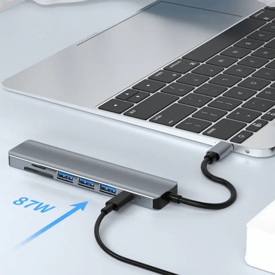 Adaptador 7 En 1 Entrada Tipo C 4k Hdmi Mac Windows 4