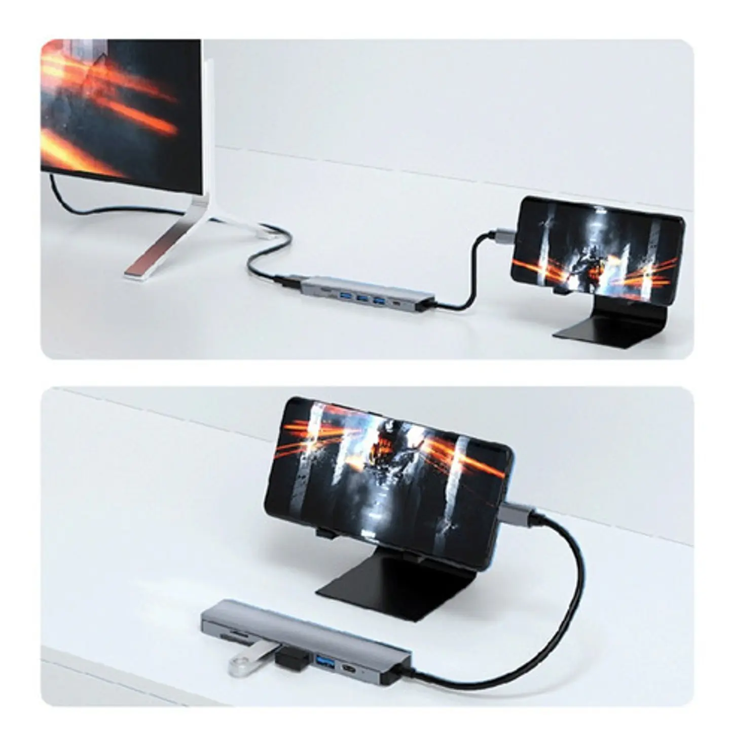 Adaptador 7 En 1 Entrada Tipo C 4k Hdmi Mac Windows 8