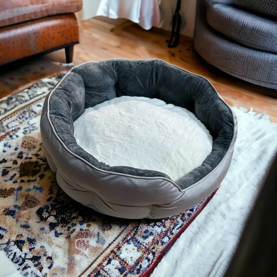 Cama Cojín 70 Cm Mascotas Acolchada Grande Para Perro Y Gato 3