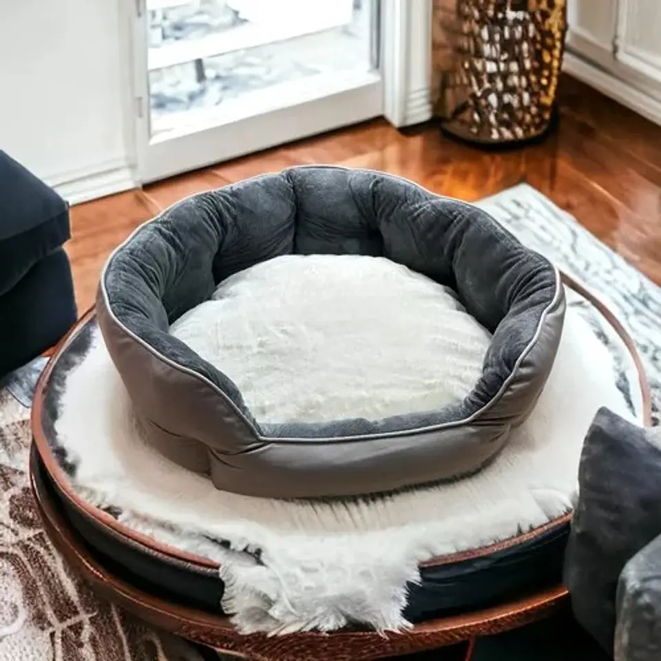 Cama Cojín 70 Cm Mascotas Acolchada Grande Para Perro Y Gato 4