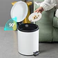 Papelera 8 Litros Elegante Con Pedal Basurero Oficina Baño - Miniatura 6