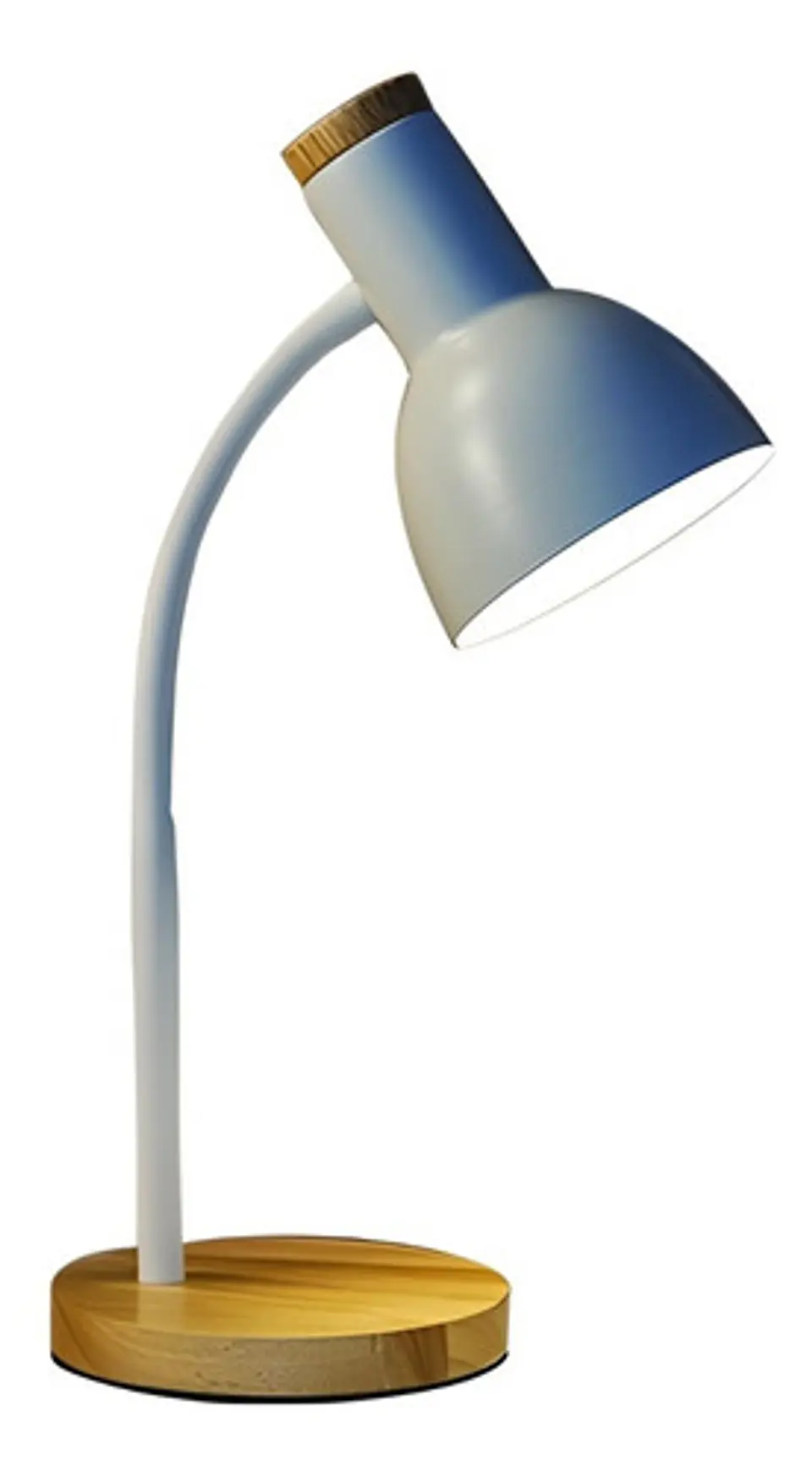 Lámpara Ajustable Usb Escritorio Dormitorio Soporte Madera 1