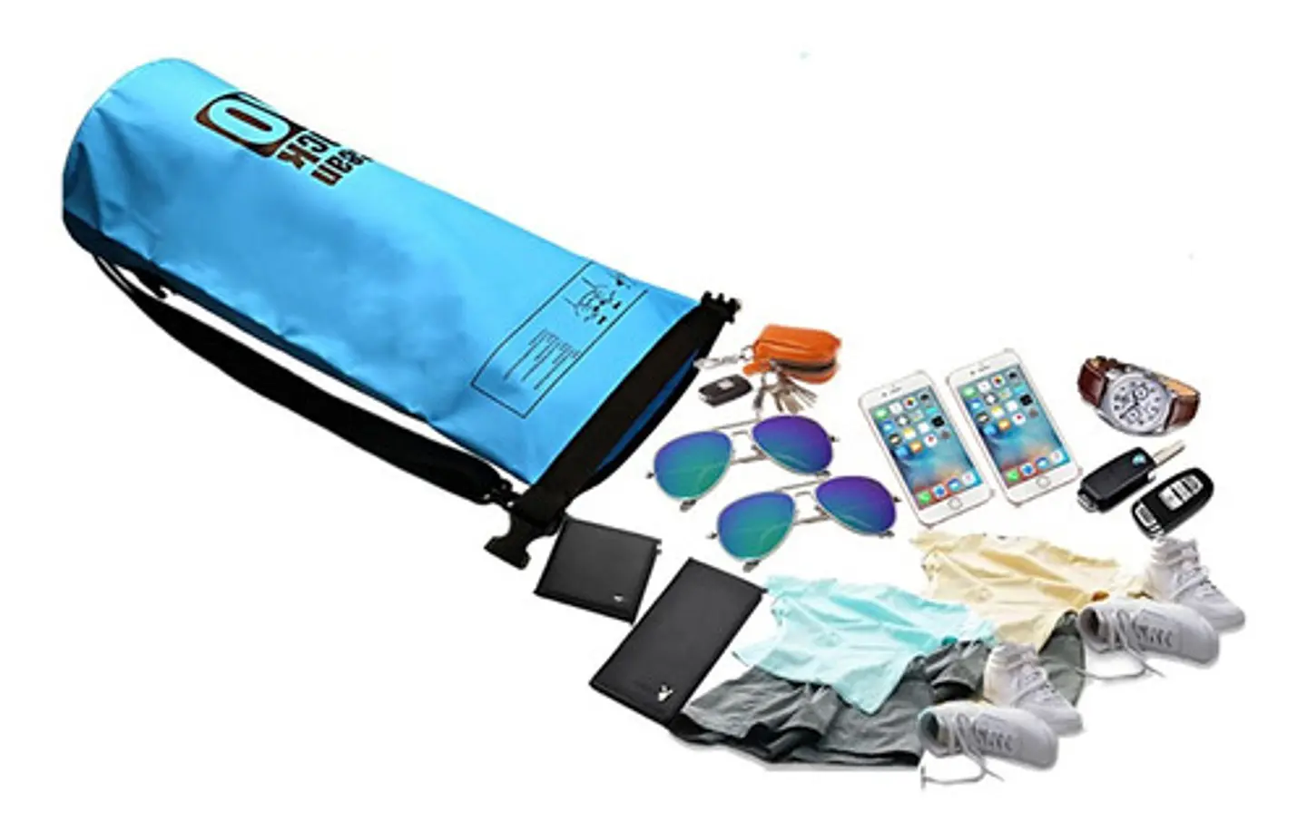 Bolsa Flotante Pvc 10l Impermeable Para Camping Aire Libre 12