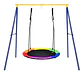 Columpio Redondo Multicolor Infantil Colgante Para Exterior  - Miniatura 4