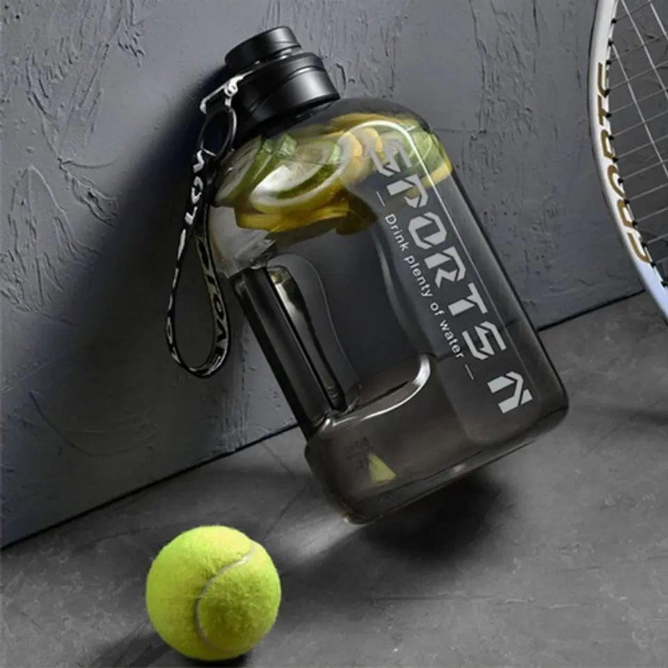 Botella De Agua Transparente Gym Fitness - Unisex 2700ml 3